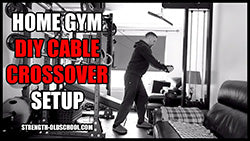 Home Gym DIY Cable Crossover Setup